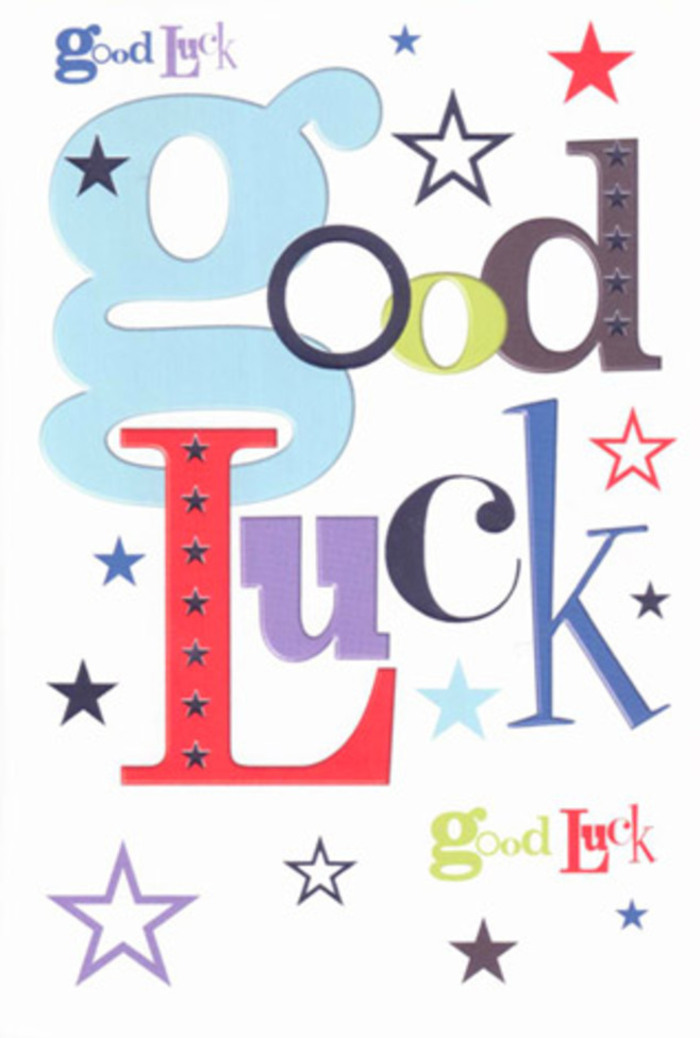 With a warm enthusiasm that echoes the creative energy of Pentonville, this good luck card is a visual celebration-a tapestry of bold typography and twinkling stars that feels as if it's cheering you on from the lively sidewalks of Chapel Market. Each letter bursts forth with its own unique character: a broad wash of pastel blue recalls the subtle tones of a summer sky, while a slender strand of midnight black and pops of exuberant red command attention. The expertly spaced stars, scattered like confetti in the wake of a parade, include mossy greens and vibrant purples-colours you'd see in an arrangement from Flowers Pentonville crafted for a local celebration. The composition invites the eye, with wide white spaces allowing every shade and form to shine. There's an infectious optimism here-a sense of kind encouragement, as if loved ones were lined up along Euston Road, applauding every brave step into new beginnings. The card's smooth surface and crisp edges enhance the pleasure of handing it over, making it not just a message but a charming keepsake overflowing with hope, friendly energy, and the sense of belief that defines our Pentonville community.
